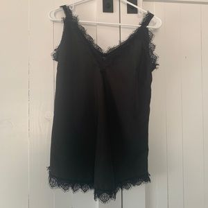 Adorable top with lace trim